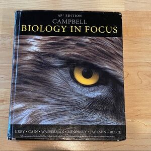 Pearson Biology in Focus Textbook AP Edition with student CD- Black/Yellow Cover